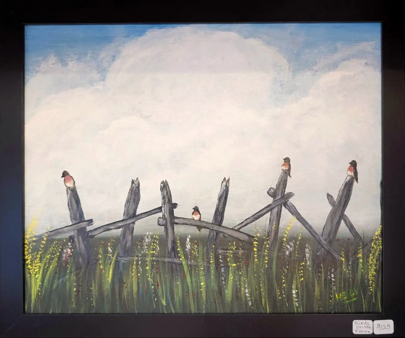 Birds on the Fence